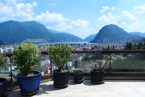 Elegante appartamento con stupenda terrazza in vendita a Lugano